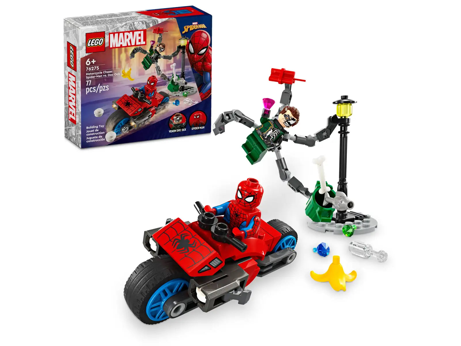 76275 Motorcycle Chase: Spider-Man vs. Doc Ock