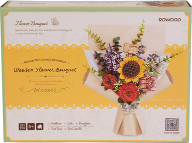 Bouquet of Flowers Wooden Puzzle Craft Kit
