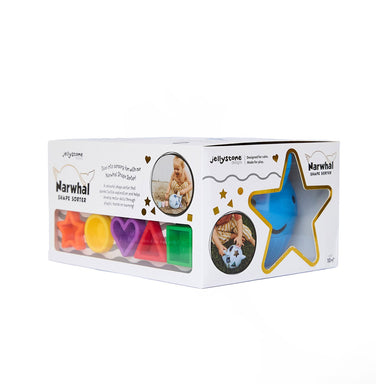Bright Colors Narwhal Shape Sorter