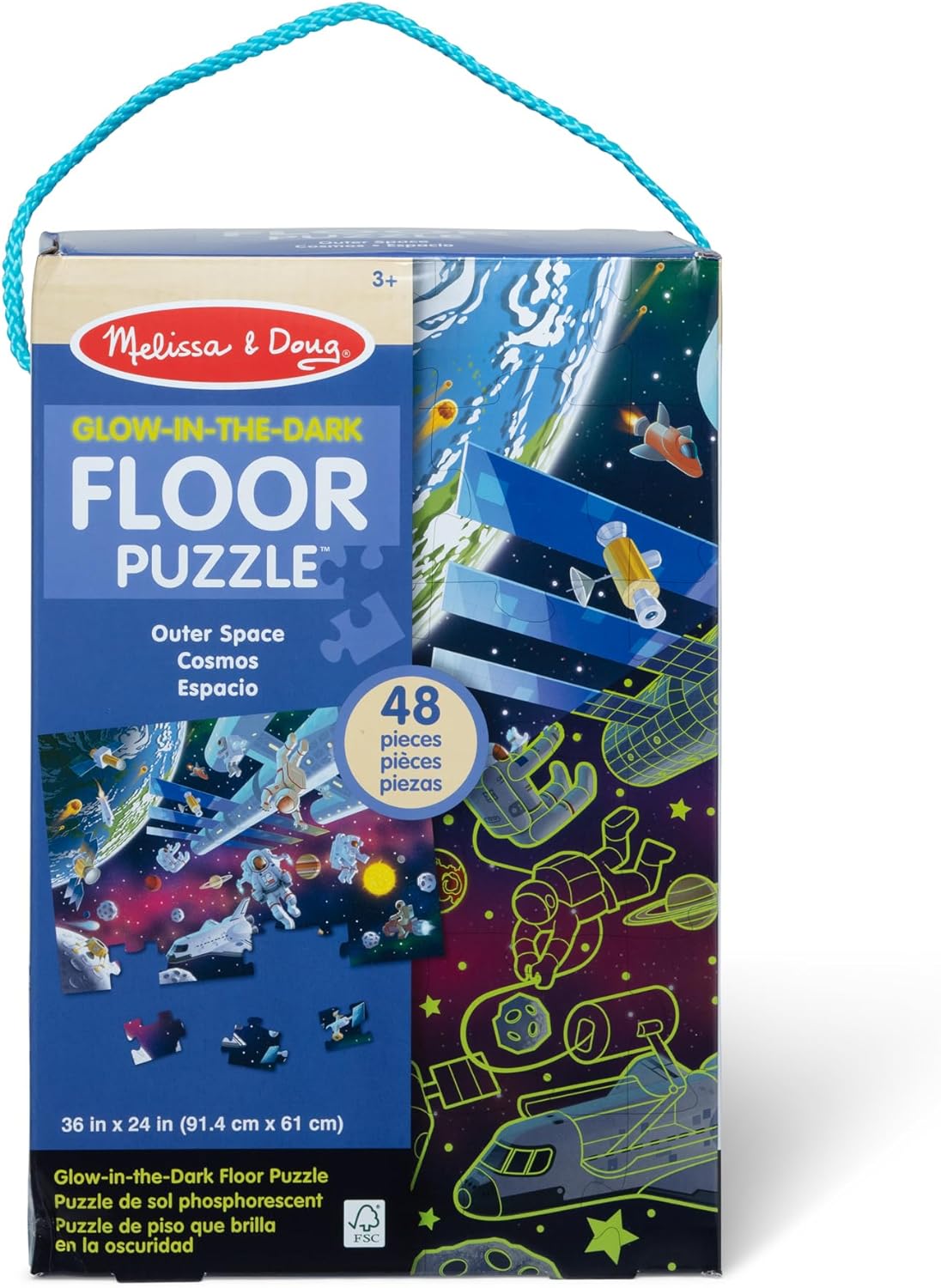Outer Space Glow in the Dark Floor Puzzle