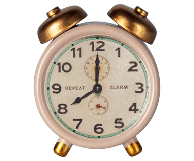 Maileg Alarm Clock for Mouse in Powder
