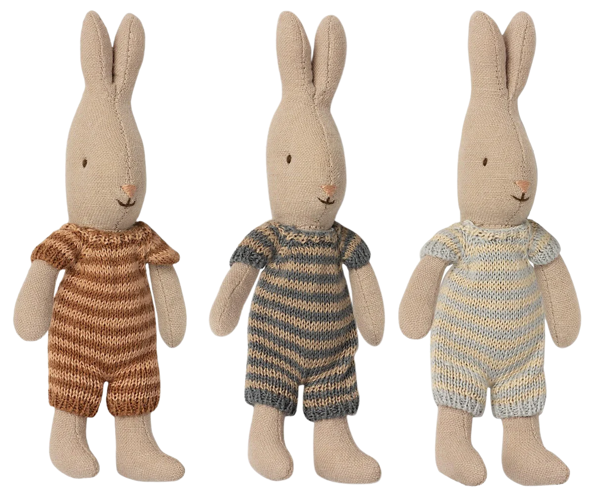 Maileg Micro Rabbit - 3 Assorted Styles