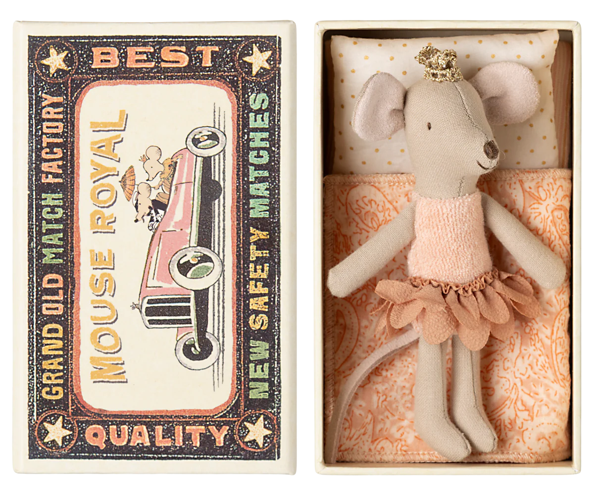 Maileg Princess Mouse Little Sister Matchbox