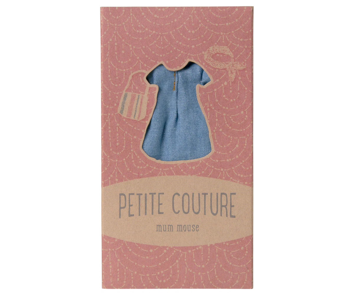 Maileg Denim Dress & Bag for Mum Mouse