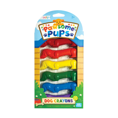 Pawsome Pups Dog Crayons Set of 6