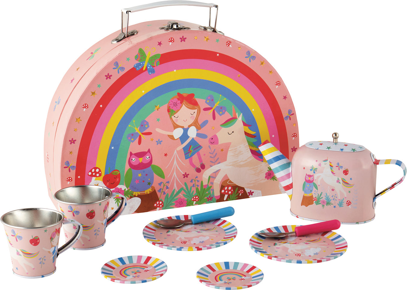 Rainbow Fairy Tin Tea Set in Case