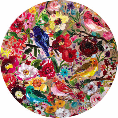 Birds & Blossoms 500 Piece Round Puzzle