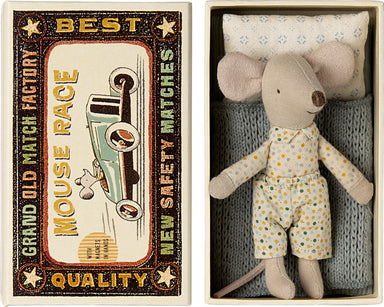 Maileg Little Brother Mouse in Matchbox