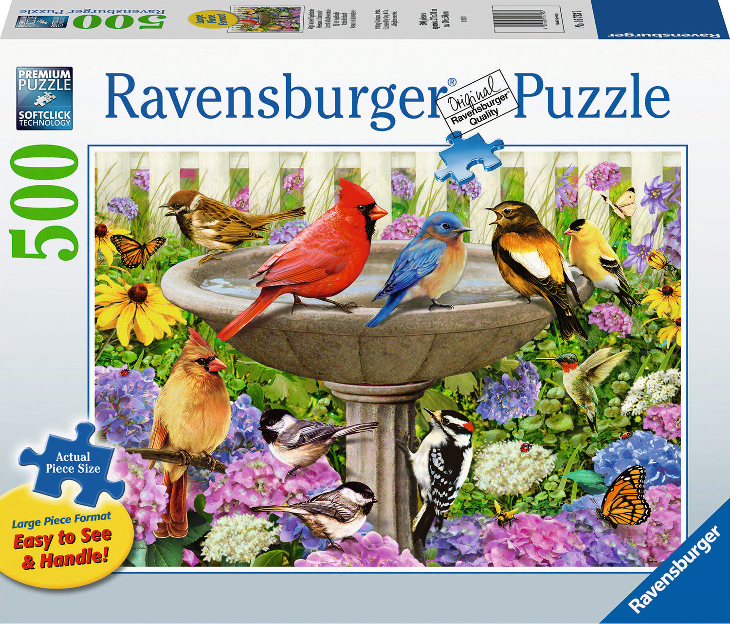 At the Birdbath 500 pc Large Format Puzzle