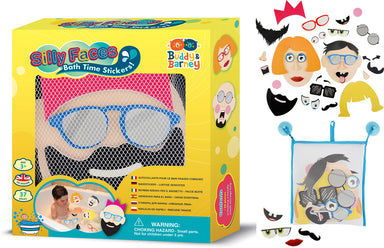 Silly Faces Bath Time Stickers!