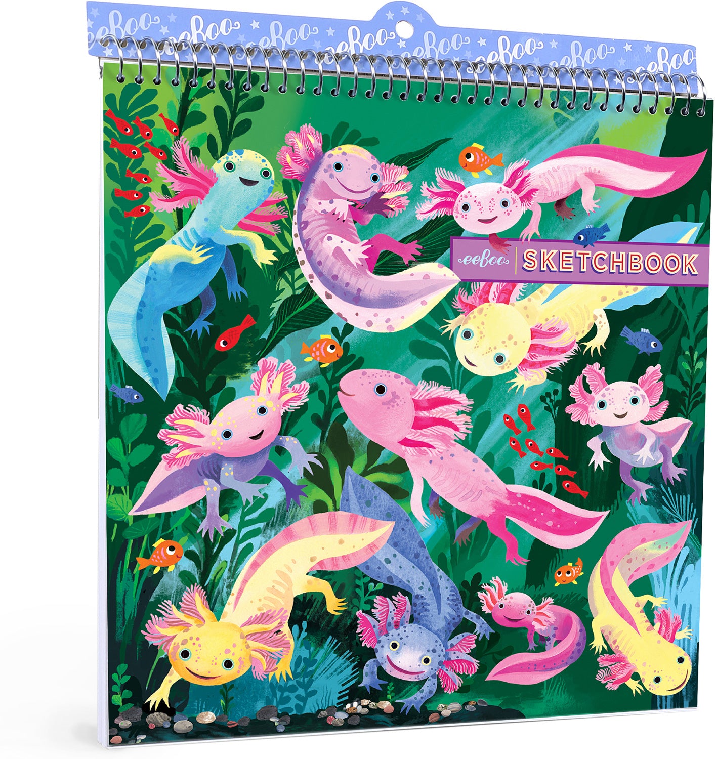 Axolotl Square Sketchbook 6" x6"