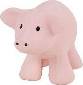 Pig - Natural Organic Rubber Teether, Rattle & Bath Toy