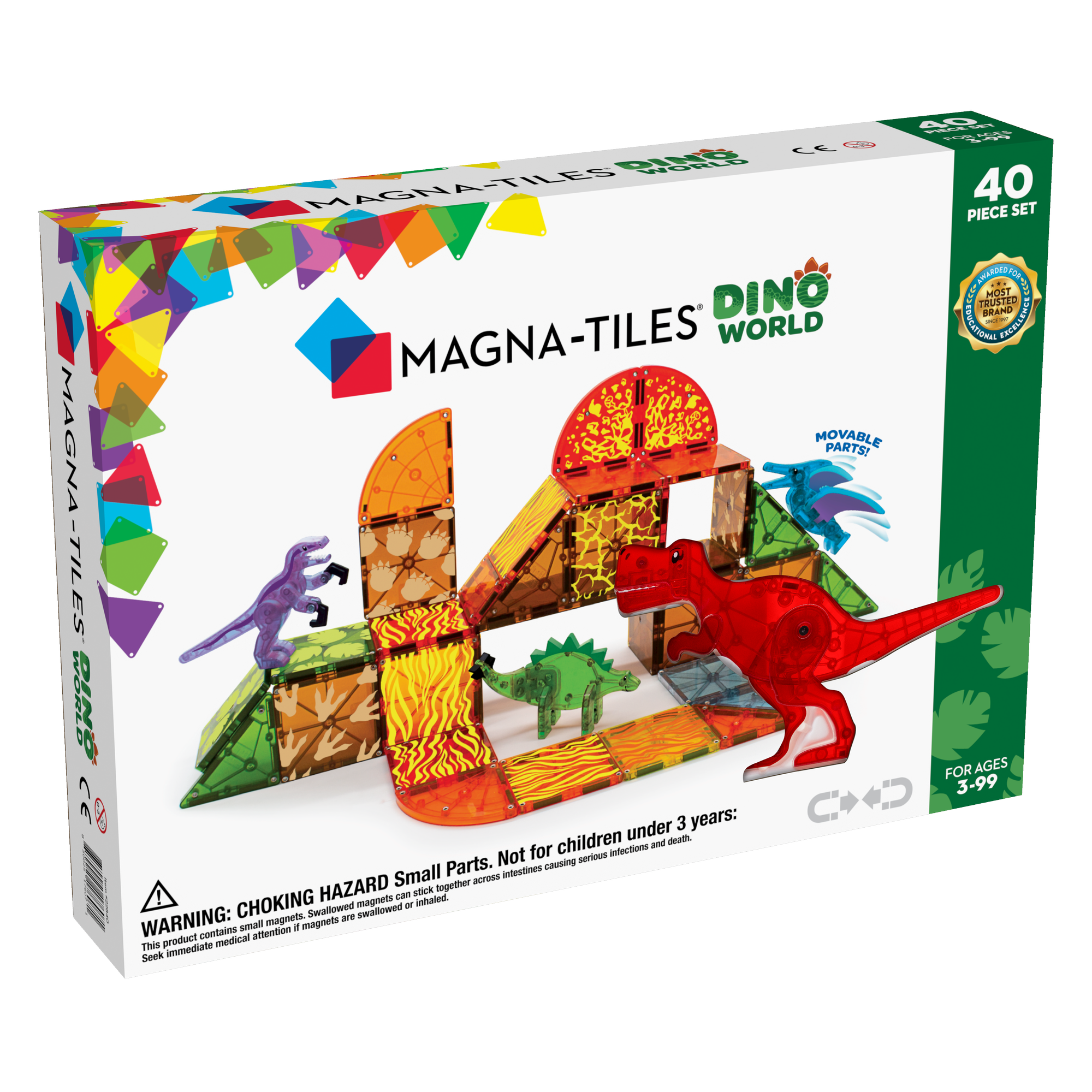 Magna-Tiles Dino World 40 pc. Set