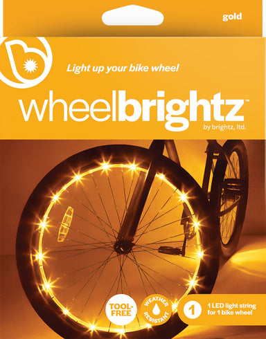 Wheelbrightz Gold Led Bicycle Wheel Light