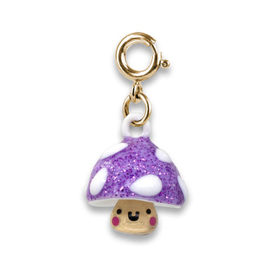 Charm It! Gold Glitter Mushroom