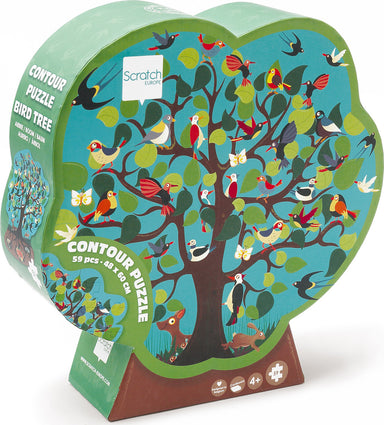 Contour Puzzle Bird Tree 58 pcs