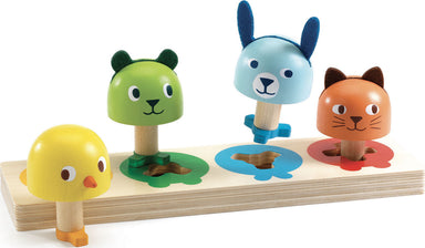 Tourniki Wooden Peg Animal Shape Sorter