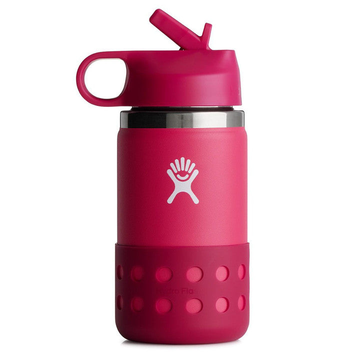 12 oz Wide Mouth Straw Lid & Boot Peony