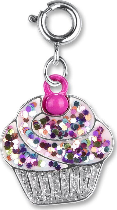 Glitter Cupcake Charm