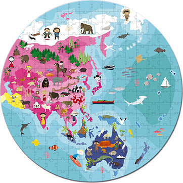 Hat Boxed 208 Pcs Double Sided Puzzle "Our Blue Planet"