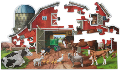 Busy Barn Yard Shaped Floor Puzzle - 32 Pieces