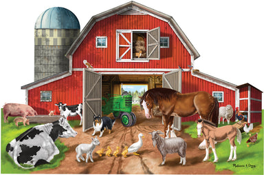 Busy Barn Yard Shaped Floor Puzzle - 32 Pieces