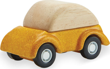 Wooden Yellow Car