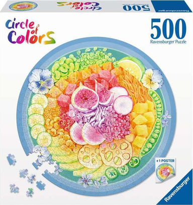 Circle of Color: Poke Bowl (500 pc Round Puzzles)