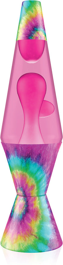 Tie Dye Pink Lava Lamp 14.5"