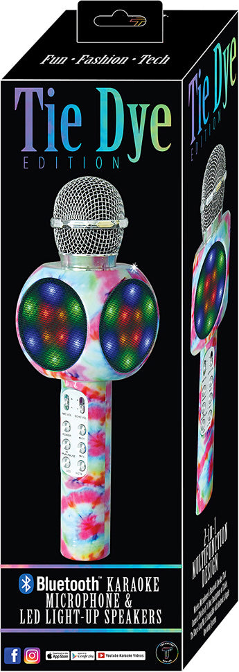 Sing-along Bling Karaoke Microphone Tie Dye Edition