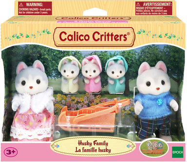 Calico Critters Husky Dog Family