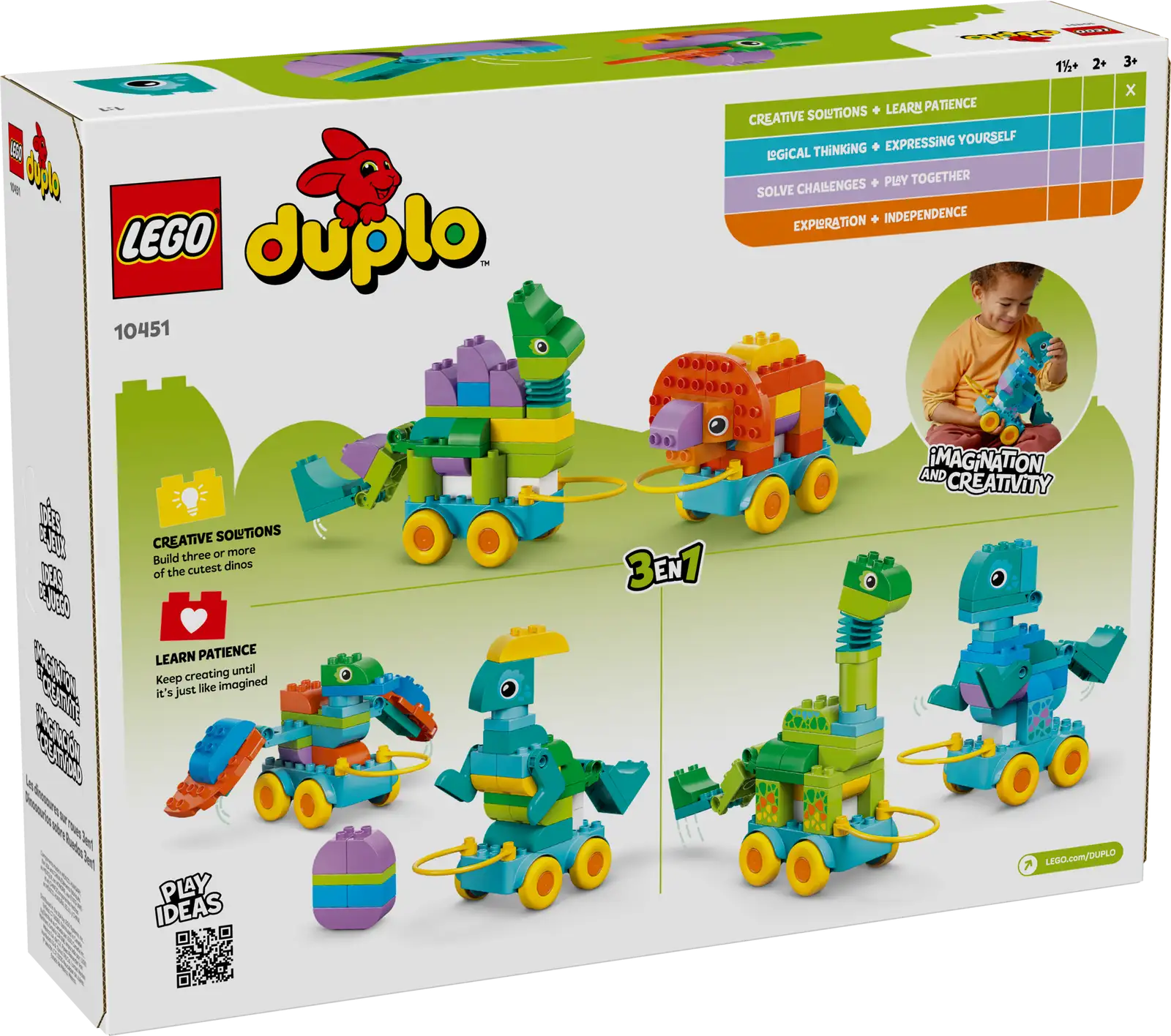 10451 3 in 1 Dinosaurs on Wheels