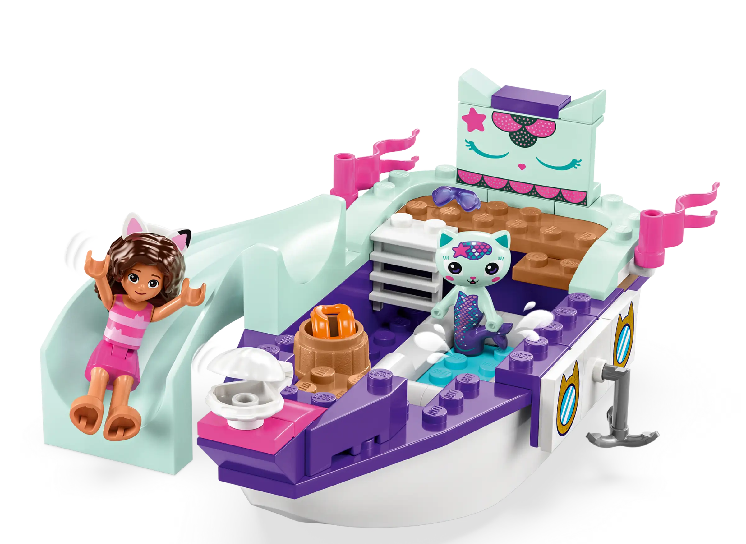 LEGO® Gabby et la maison magique 10786 Le bateau et le spa de Gabby et  Marine