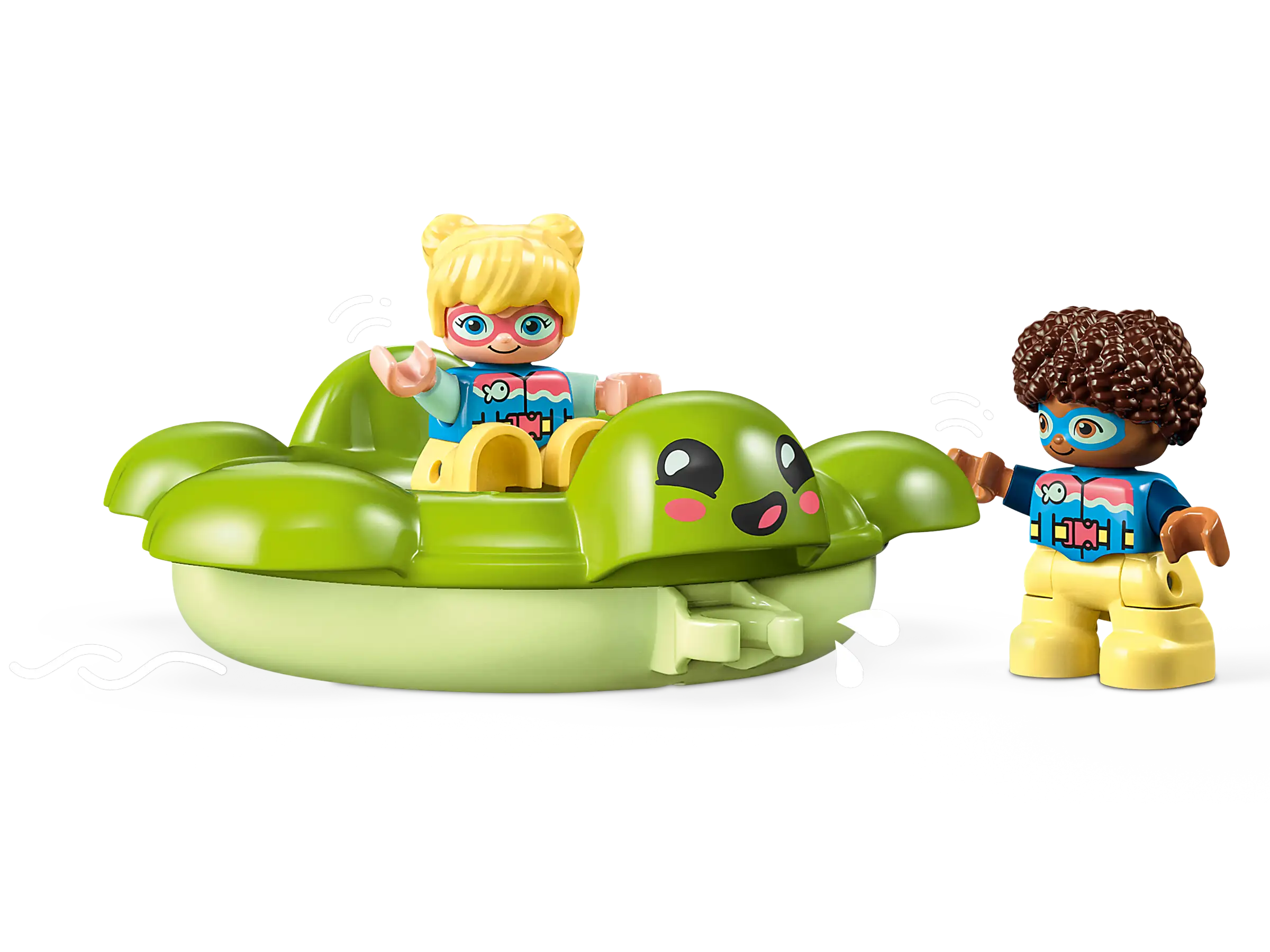 LEGO DUPLO Town Water Park 10989 Juego educativo de juguete de baño para  niños de 2 años en adelante, cuenta con un anillo de tortuga flotante y un