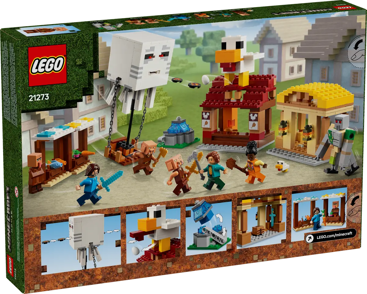 The Ghast Balloon Village Attack Lego