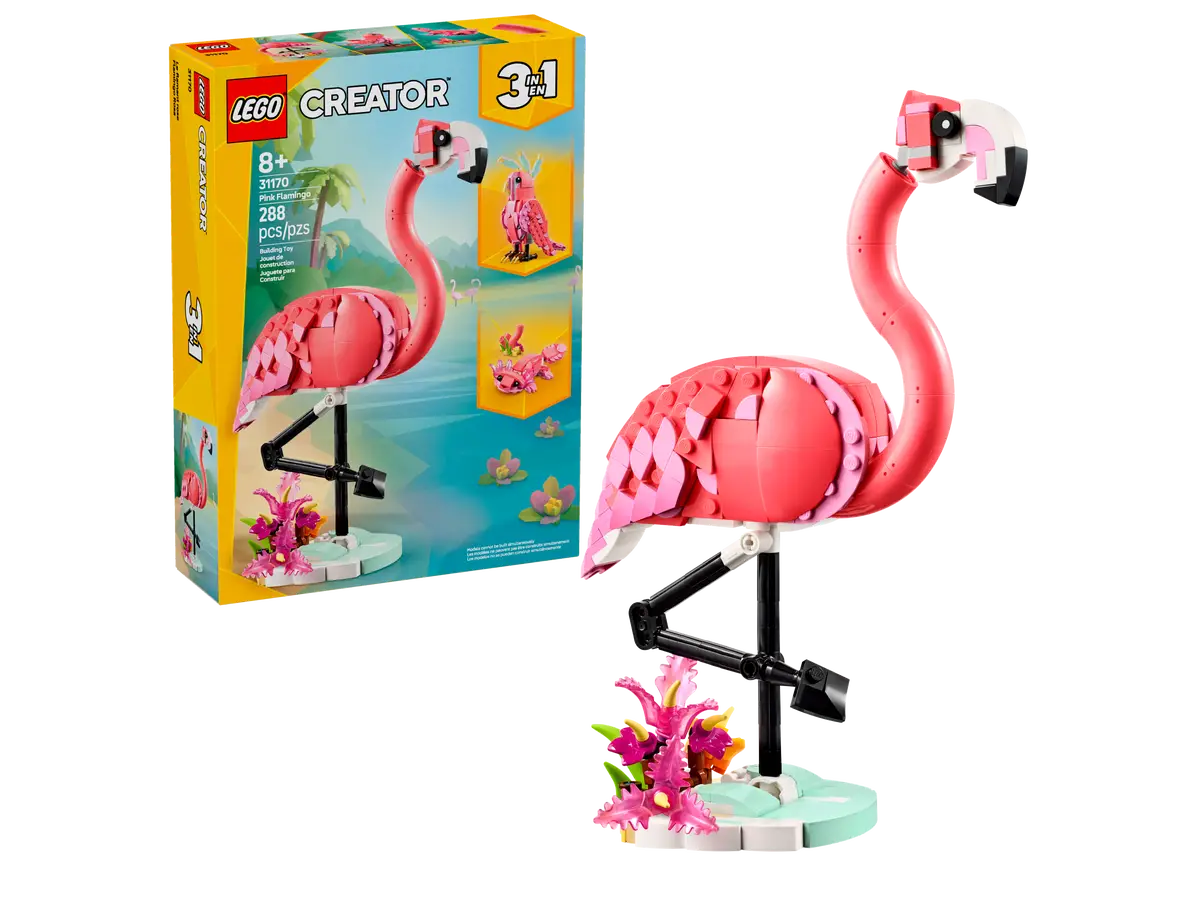 31170 Wild Animals Pink Flamingo