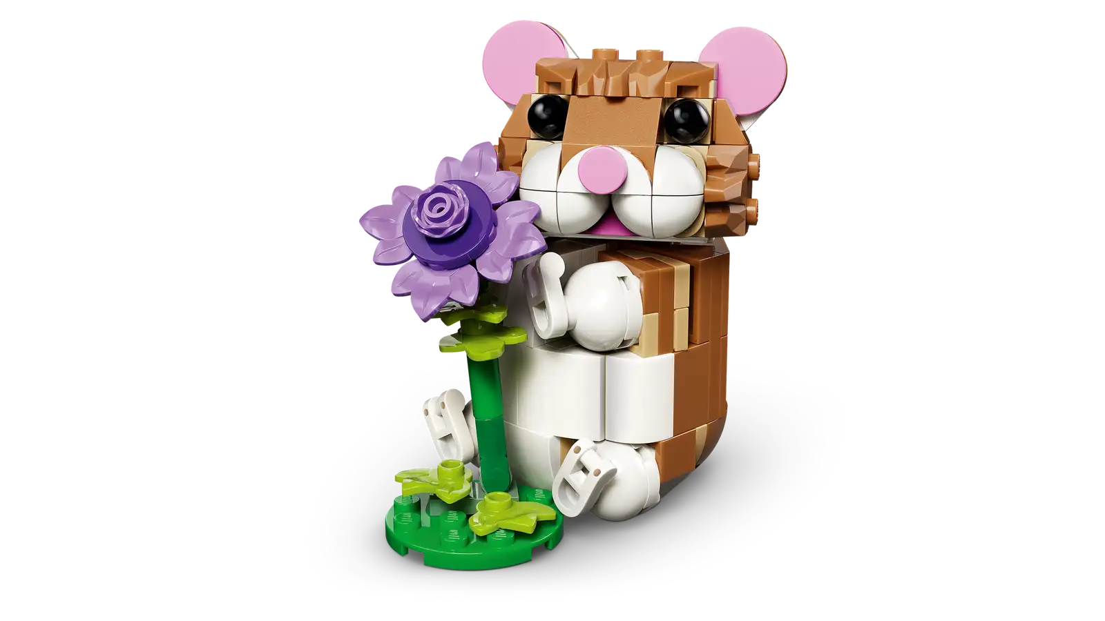 31376 Cute Hamster with a Flower