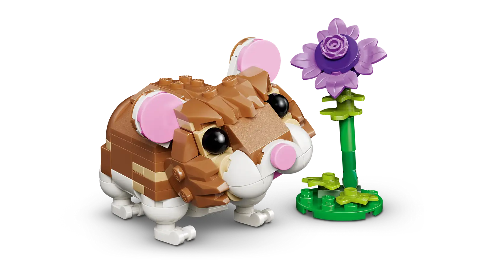 31376 Cute Hamster with a Flower