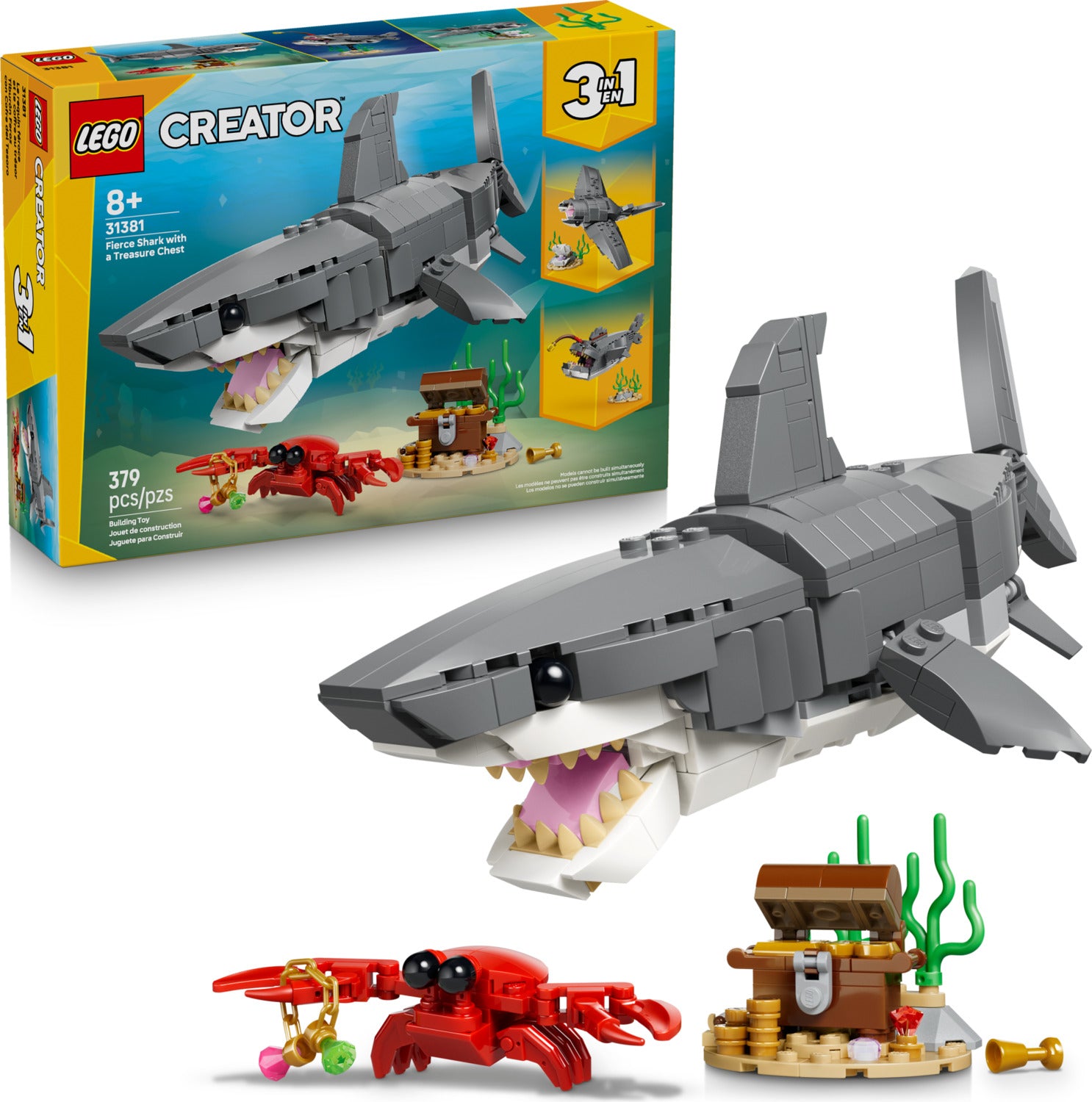 31381 Fierce Shark with a Treasure Chest