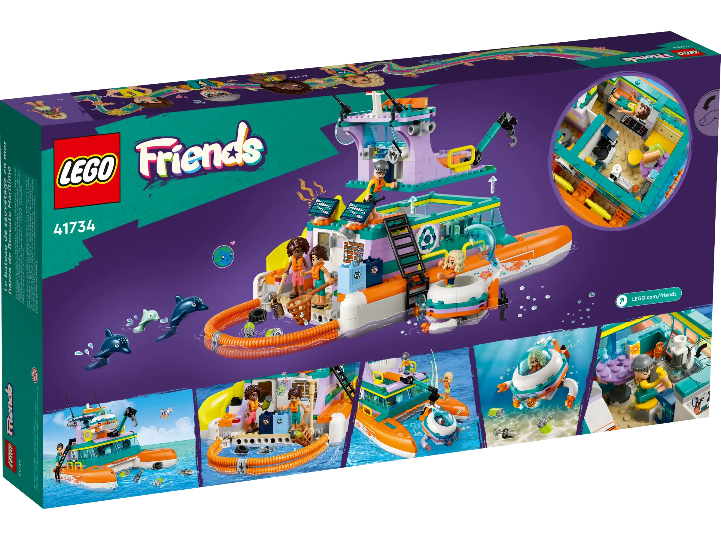 41734 Sea Rescue Boat — Piccolo Mondo Toys 41734 Sea Rescue Boat — Piccolo Mondo Toys