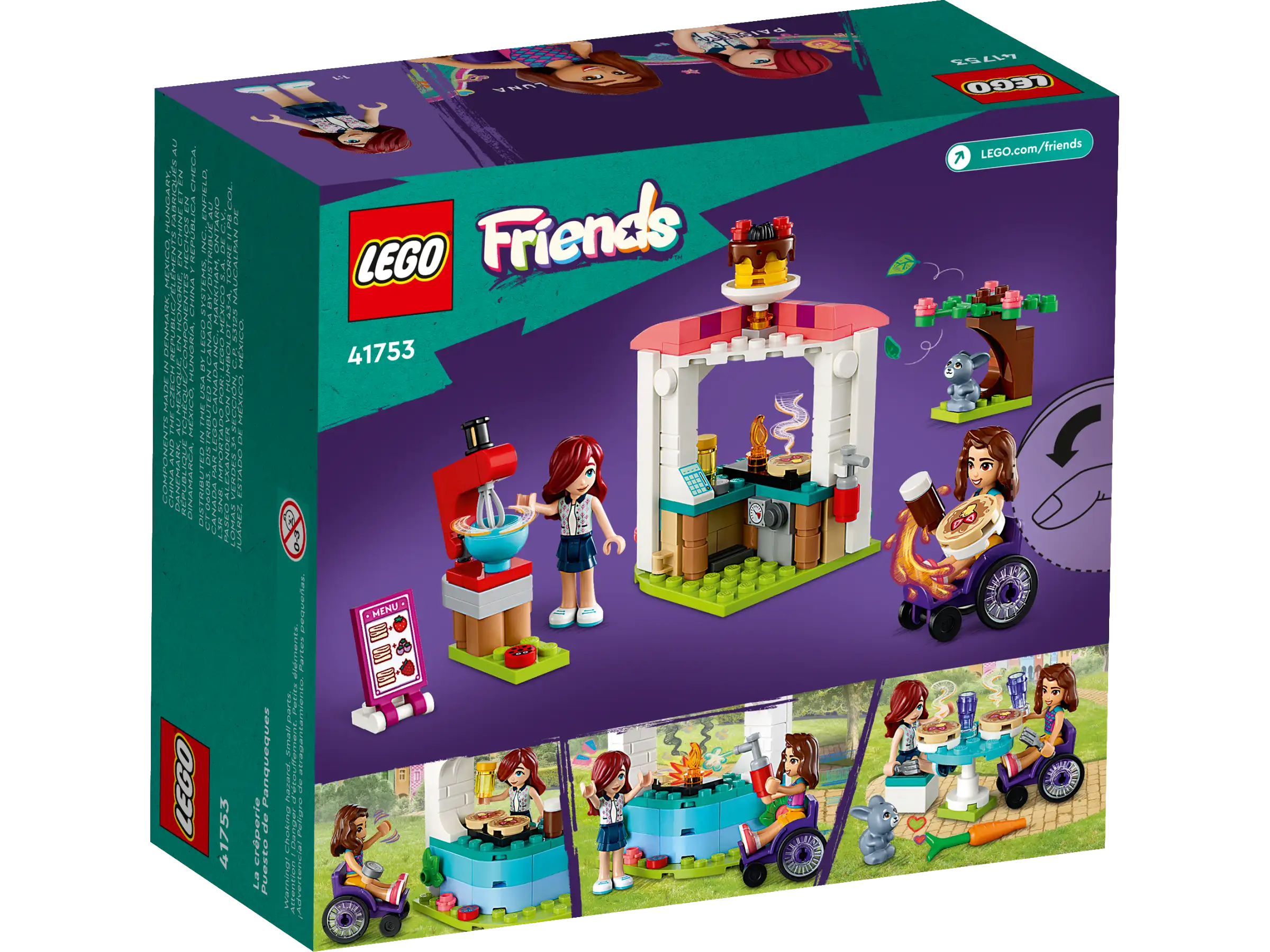 LEGO® Friends 41753 La Crêperie, Jouet Créatif avec Figurine de