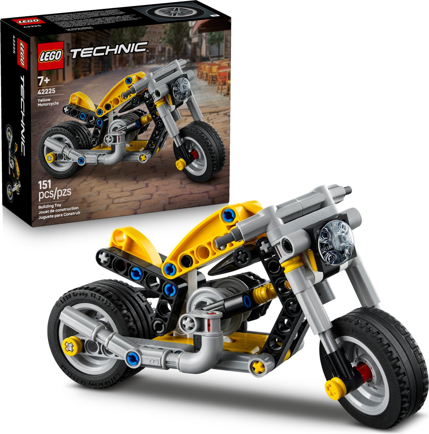 42225 Yellow Motorcycle