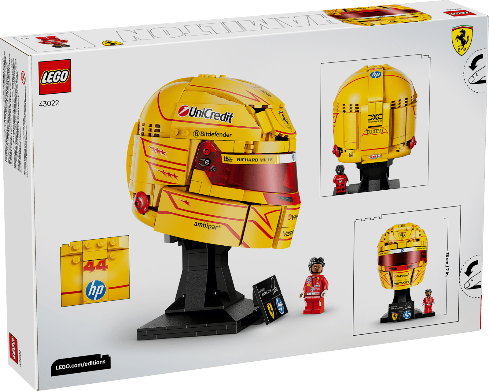 43022 Scuderia Ferrari HP Lewis Hamilton Helmet