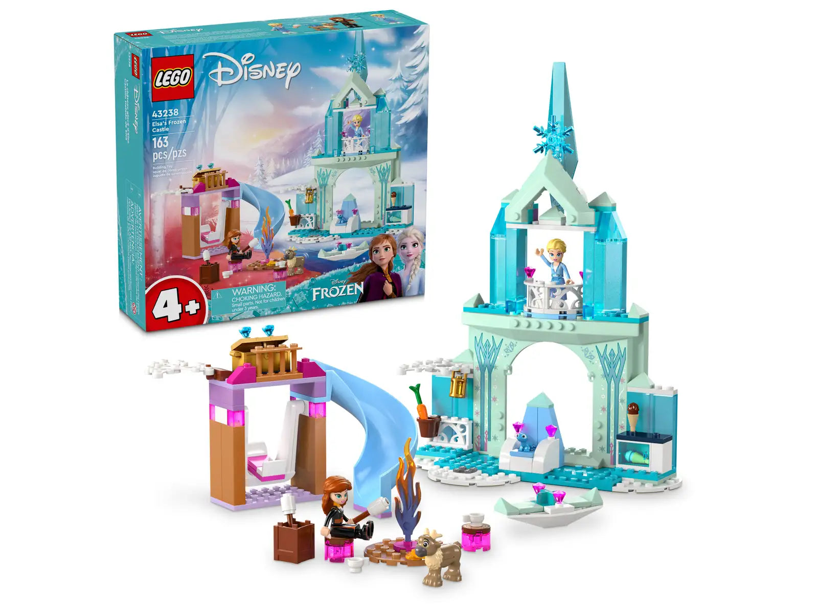 Lego princess elsa ice sales castle