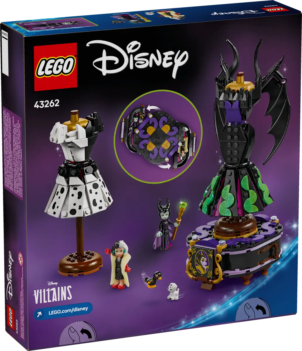 43262 Maleficent's and Cruella De Vil's Dresses — Piccolo Mondo Toys 43262 Maleficent's and Cruella De Vil's Dresses — Piccolo Mondo Toys
