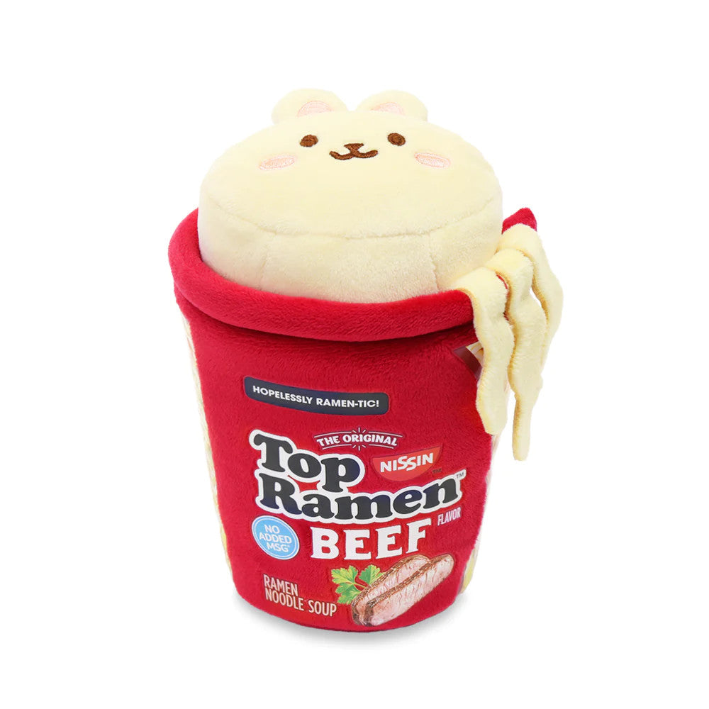Top Ramen Cup Beef Bunniroll Small Anirollz Plush Blanket