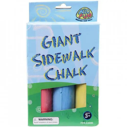Giant Sidewalk Chalk 3 pack