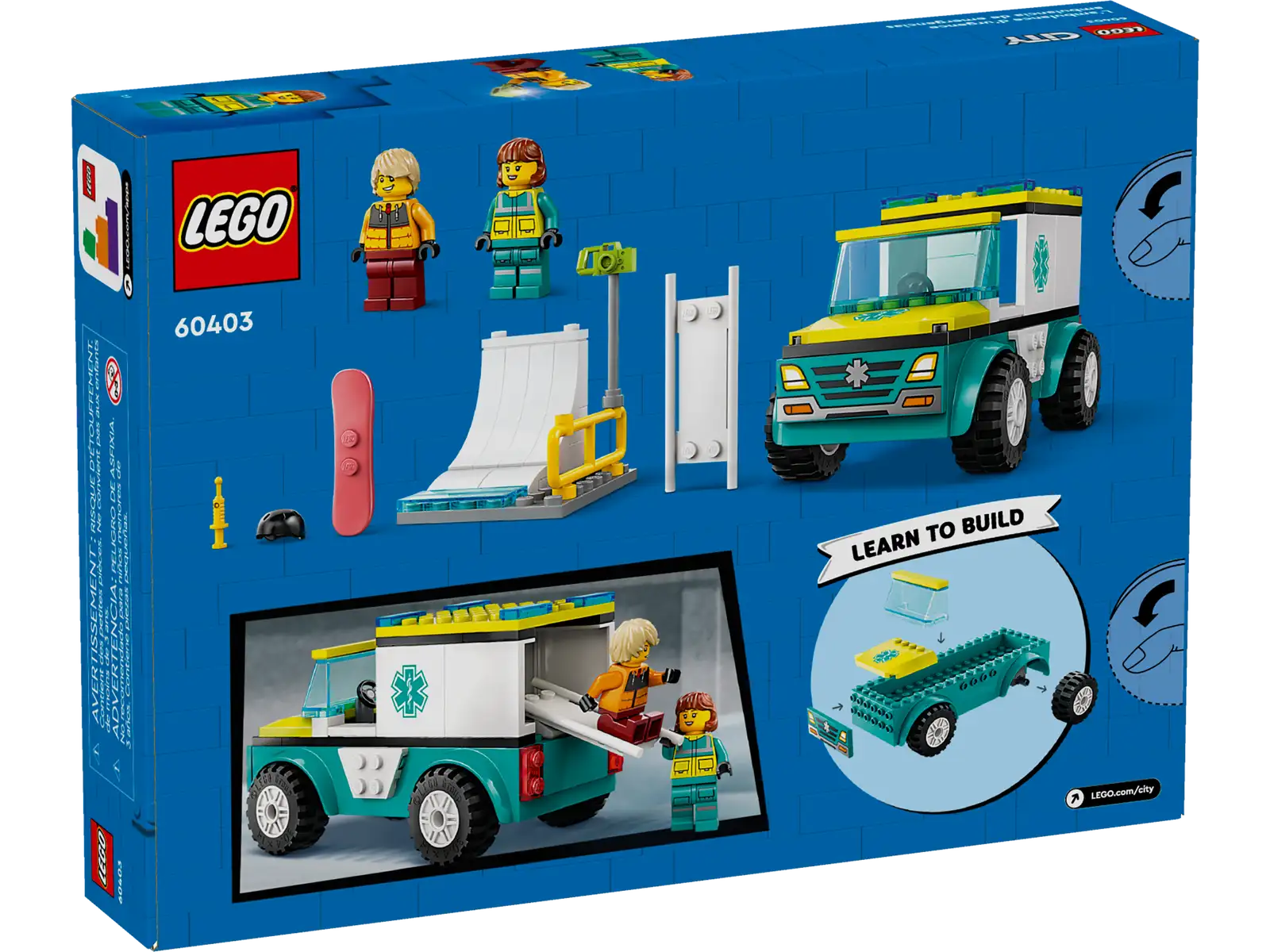 60403 Emergency Ambulance and Snowboarder