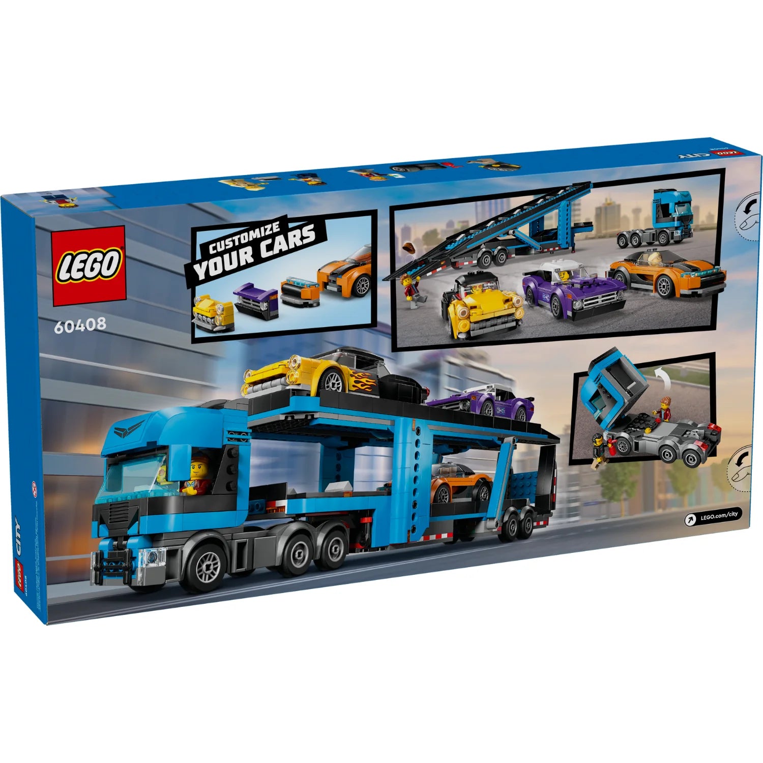 60408 Car Transporter Truck with Sports Cars