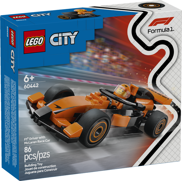 60442 F1® Driver with McLaren Race Car — Piccolo Mondo Toys